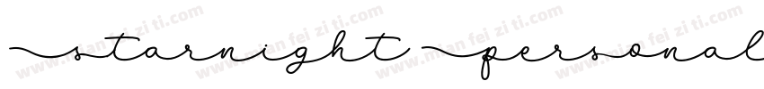 Starnight Personal Use Sans字体转换